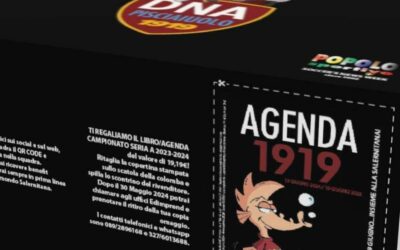 Agenda 1919 e colomba a tema Salernitana: parte del ricavato in beneficenza