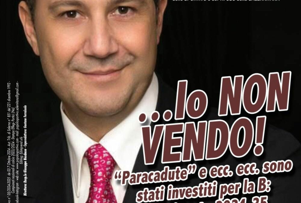 La favola del progetto triennale con 60 milioni incassati. Ma a parte dell’ambiente va bene così…